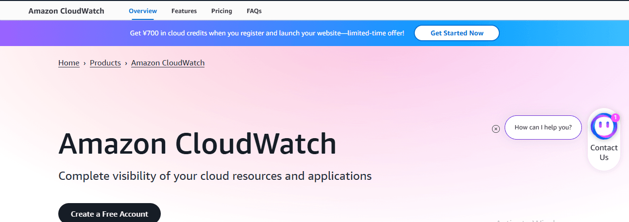 Amazon CloudWatch as VMware aria operations Alternatives