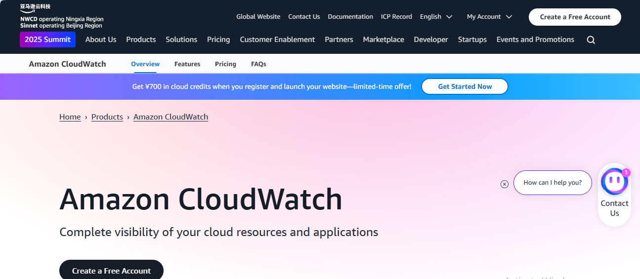 Amazon CloudWatch as HyperDX Alternatives