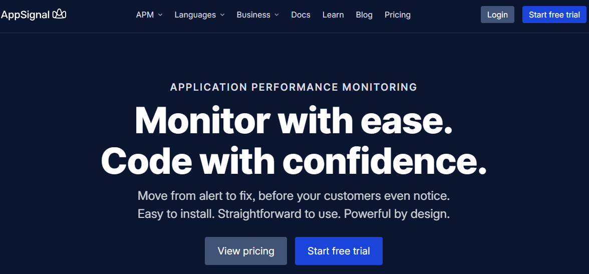 AppSignal as kubesense lternative