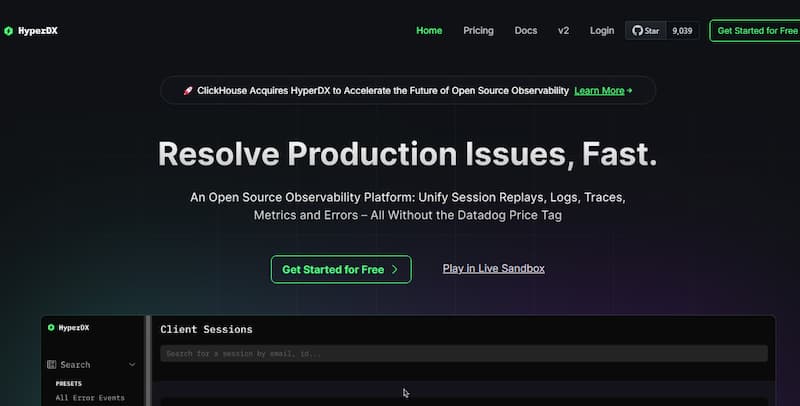 hyperdx alternatives