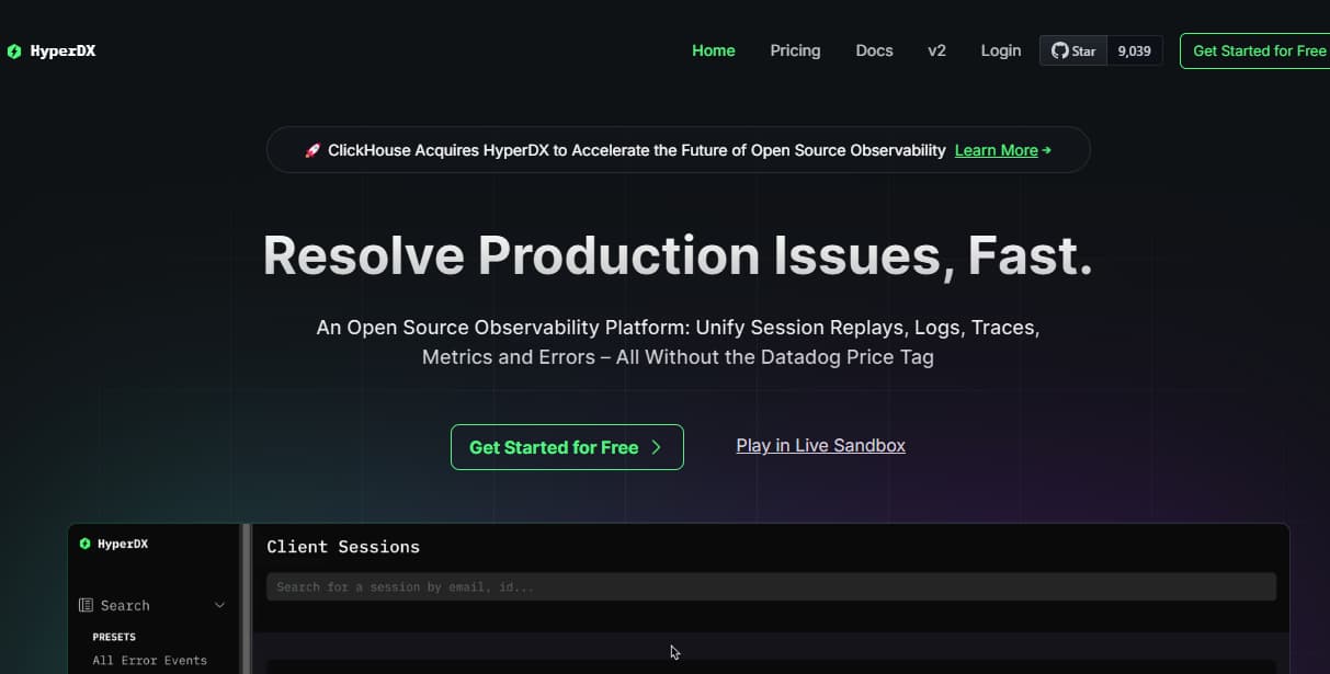 hyperdx alternatives