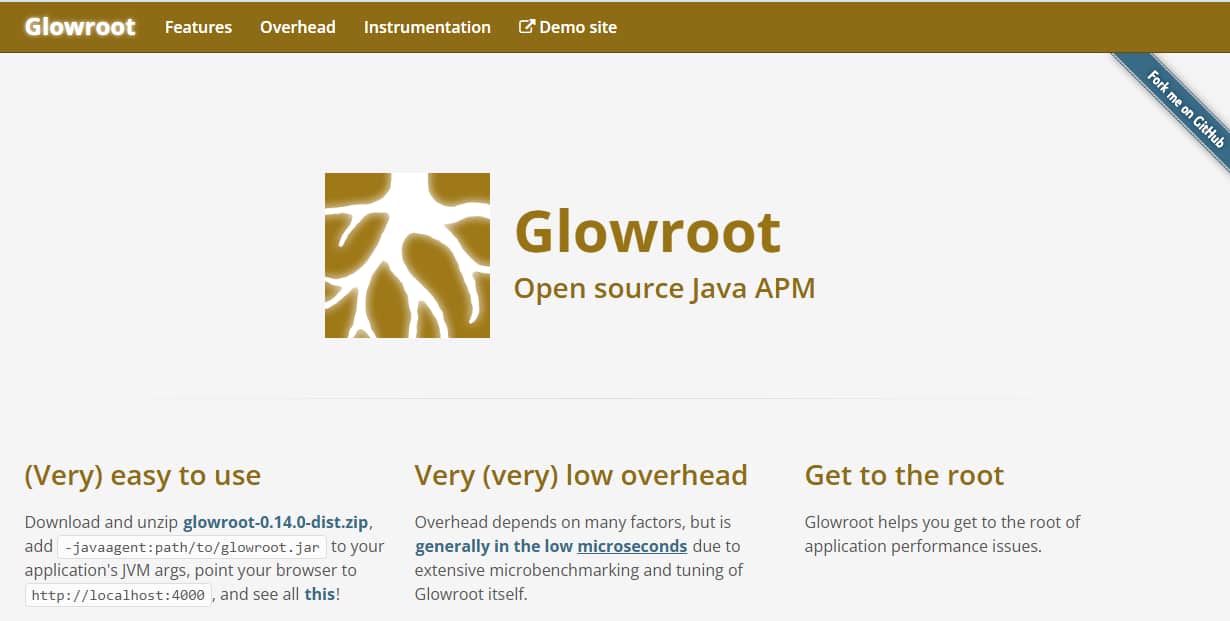 glowroot java application monitoring tool