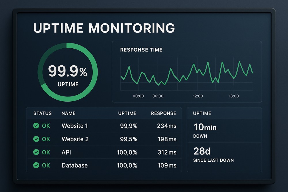 What is an uptime monitoring tool?