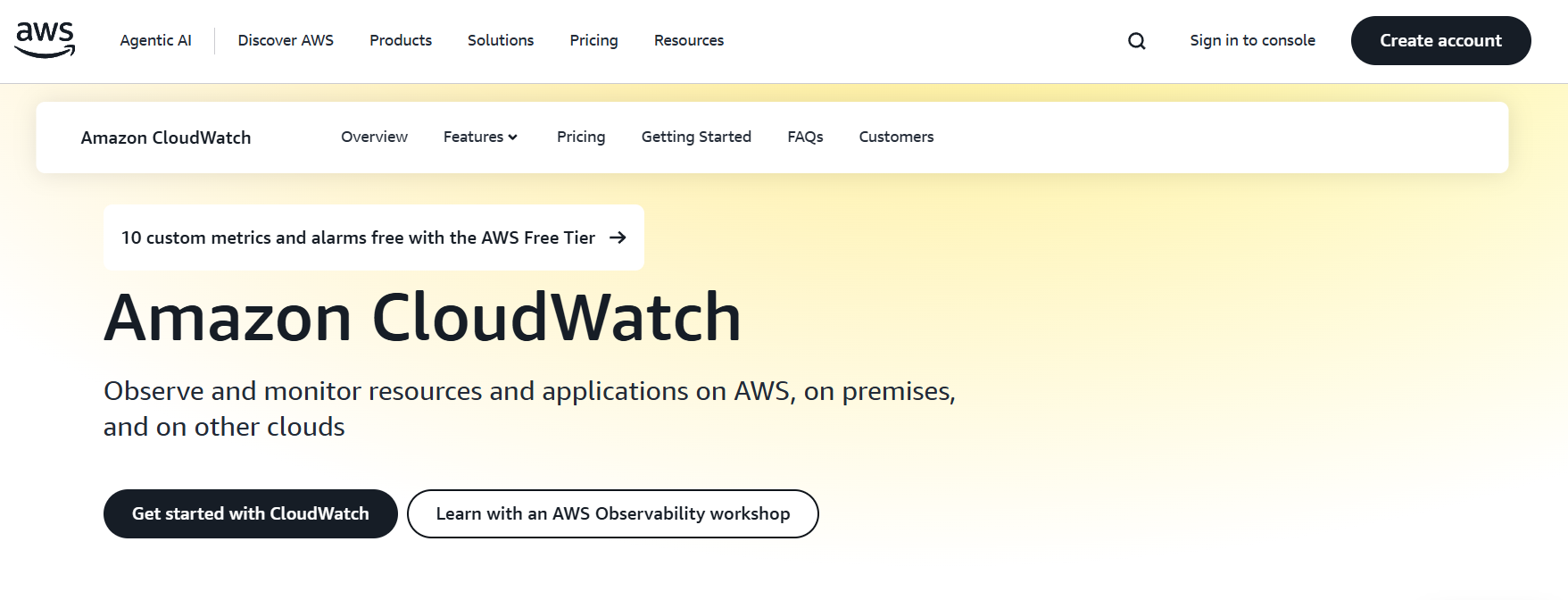 how Amazon Cloudwatch performs AWS monitoring