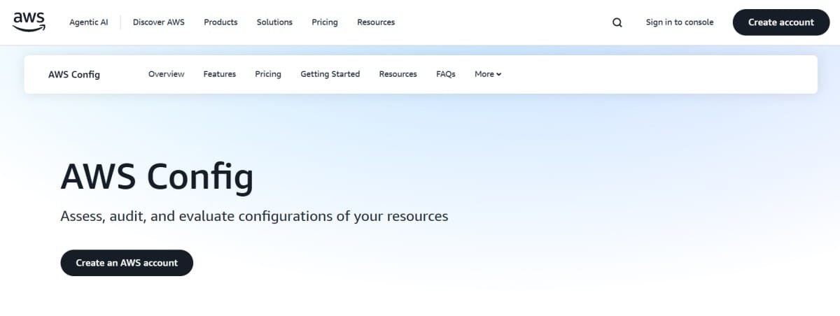AWS monitoring by AWS Config