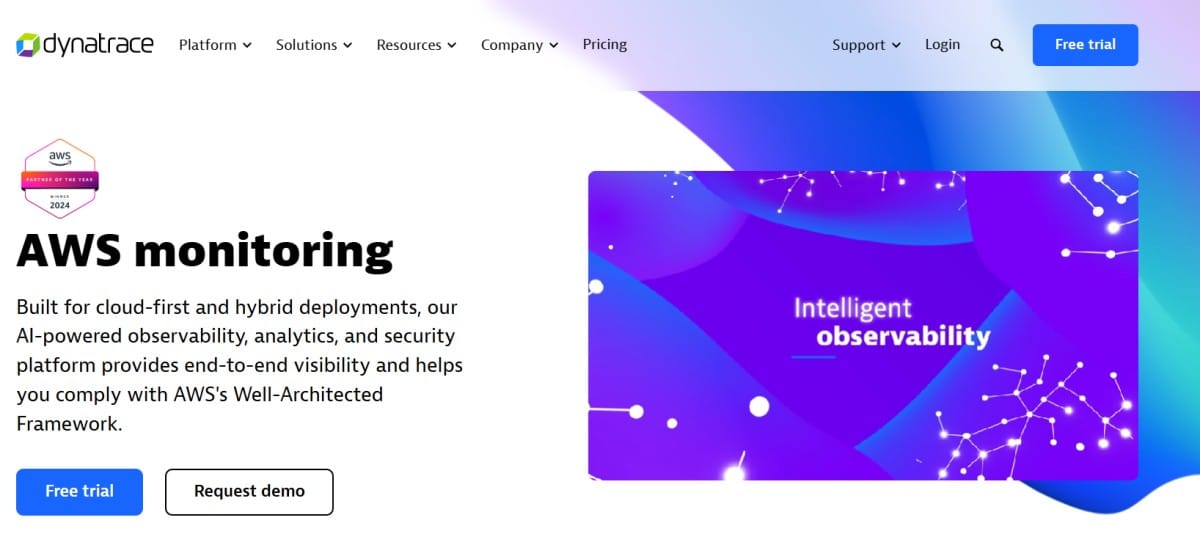AWS monitoring by Dynatrace