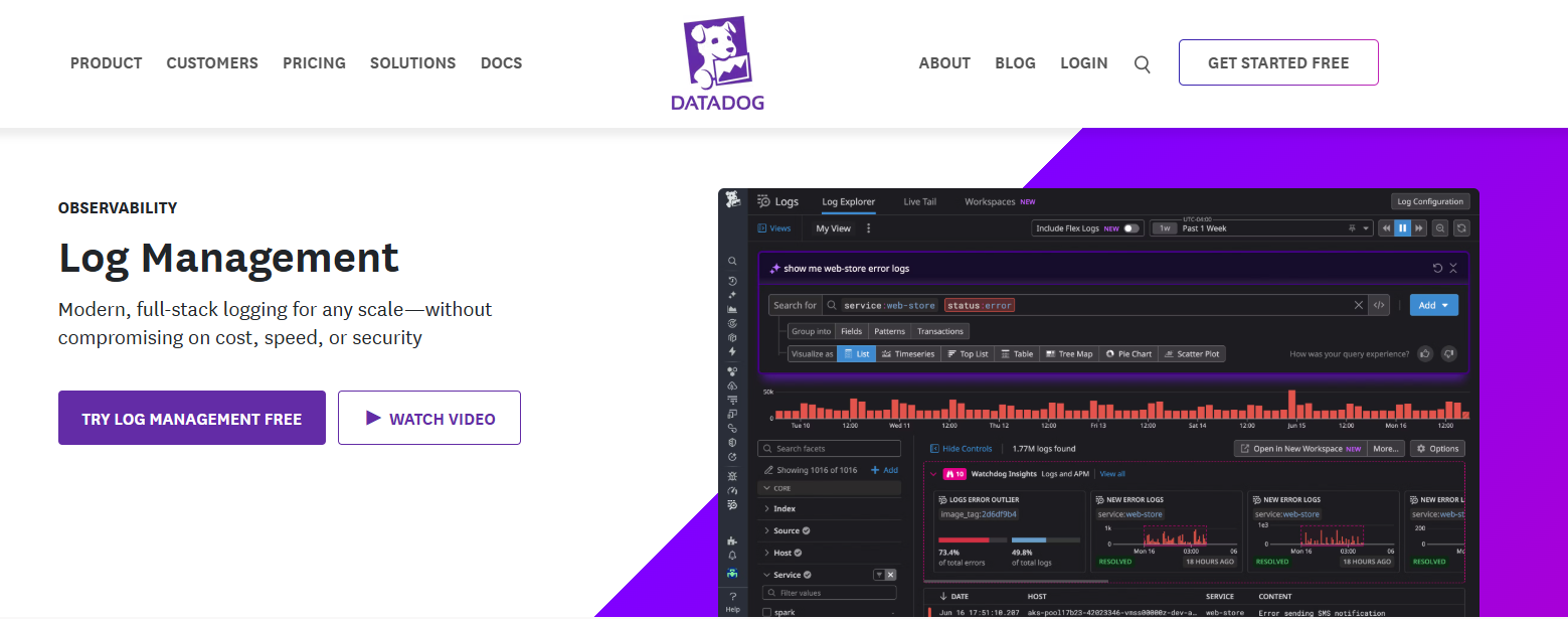 datadog-log-management
