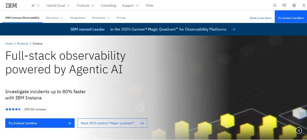 Enterprise monitoring by IBM Instana