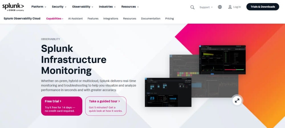 Infrastructure monitoring Splunk 