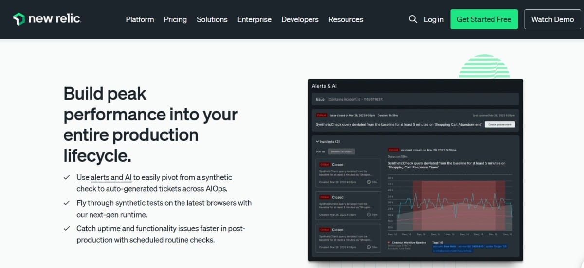 New Relic as an uptime monitoring tool 