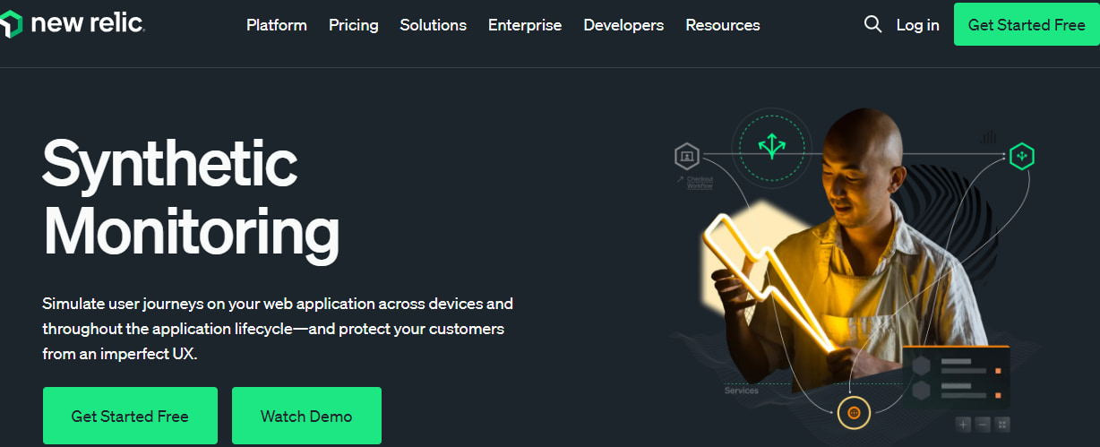 new relic as a synthetic monitoring tool