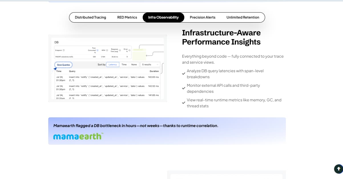 Top 9 Snowflake Monitoring Tools in 2025:  Query Tracing, Performance & Credit Usage  3 cubeapm-snowflake-monitoring