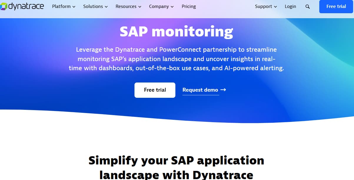 Top SAP Monitoring Tools in 2025: ABAP, HANA, Fiori, RFC & Hybrid Cloud Observability 7 dynatrace SAP monitoring tool