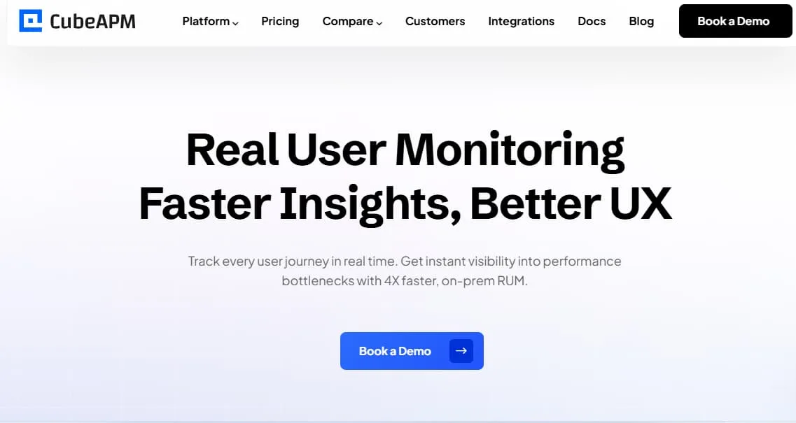 cubeapm as the best real user monitoring tool