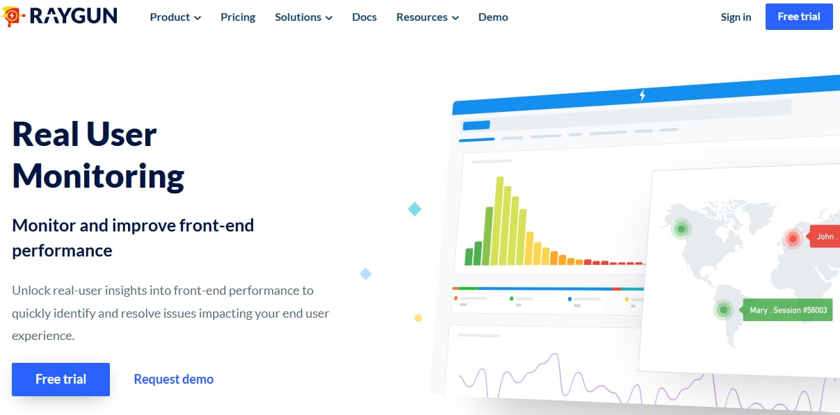 raygun real user monitoring tool
