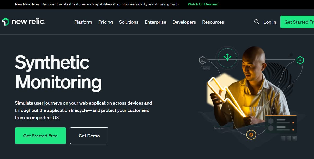 new relic synthetic monitoring tool