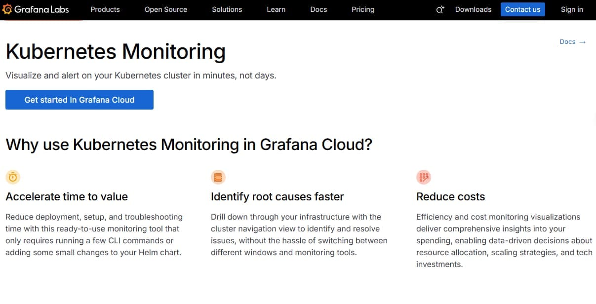 Top Kubernetes Monitoring Tools in 2025: Multi-Cluster Observability, Cost Control & OTEL Integration 7 grafana kubernetes monitoring tool