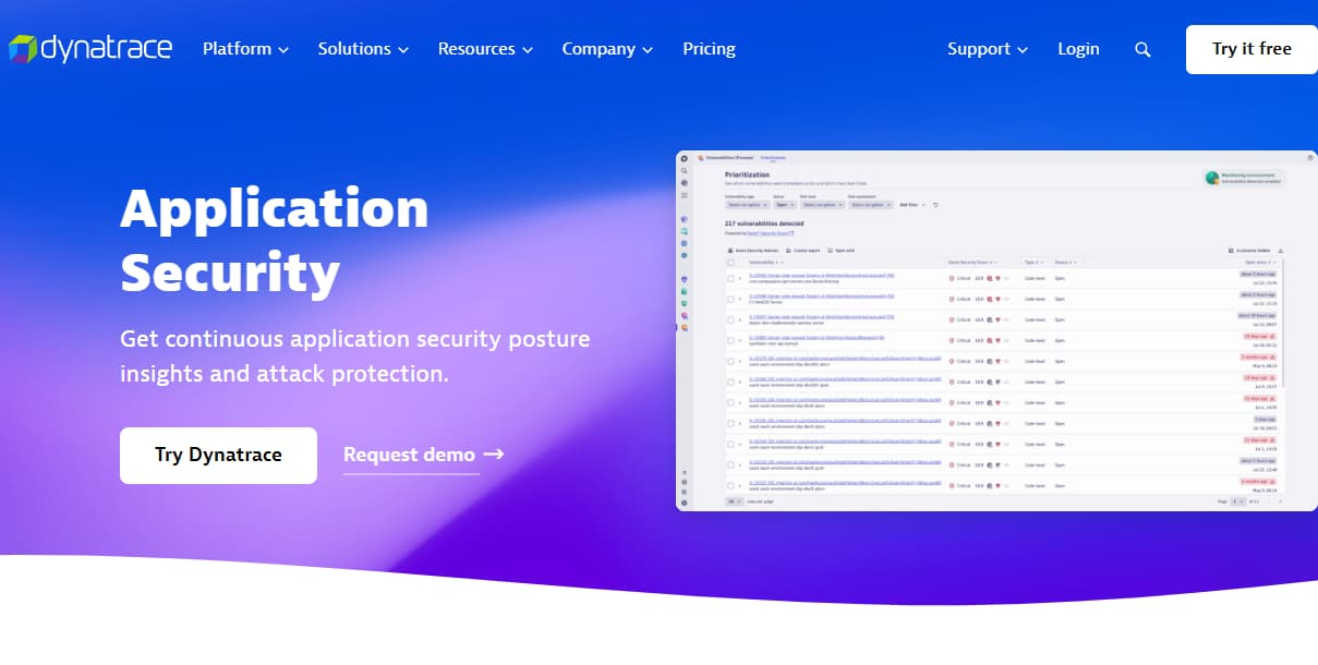 dynatrace security monitoring tool