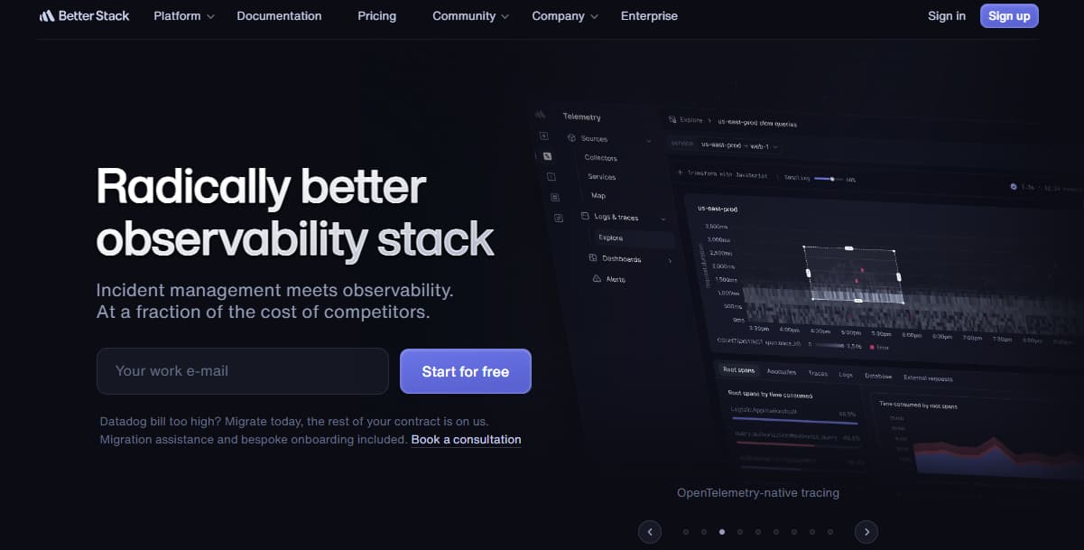 better stack error monitoring tool