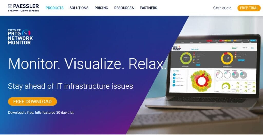 paessler prtg network as a solarwinds alternative