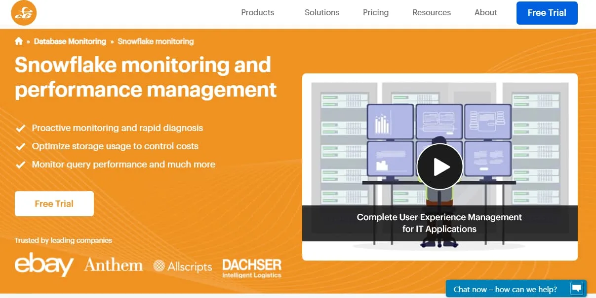 eGenterprises snowflake monitoring tools