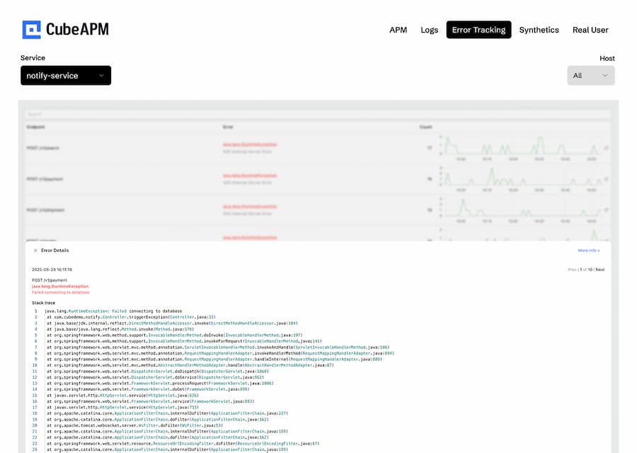 error-tracking-in-cubeapm