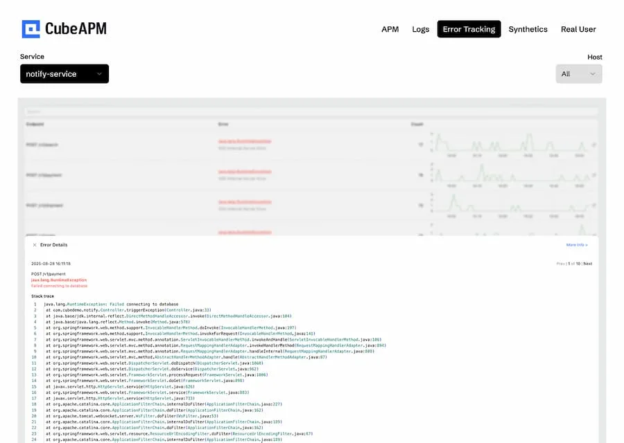 error-tracking-in-cubeapm