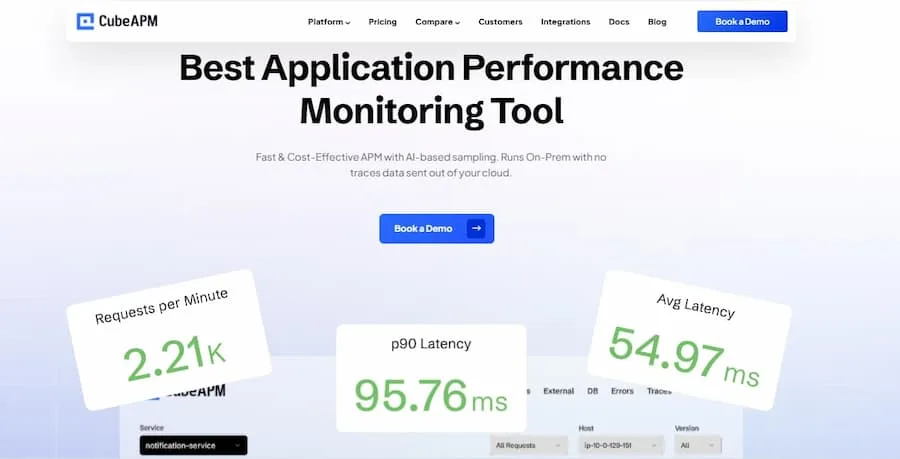 cubeapm as the best spring boot APM