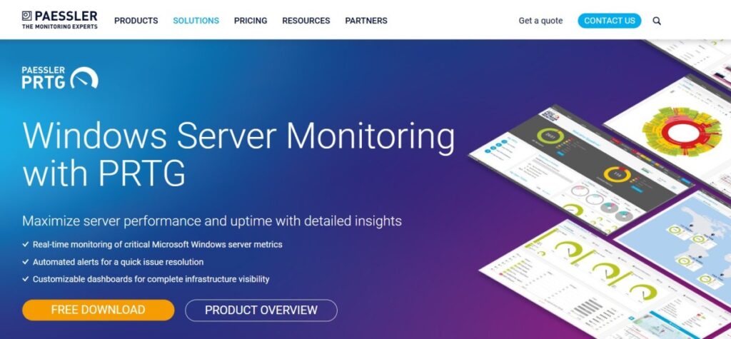 Paessler PRTG as a Windows Server Monitoring Tool