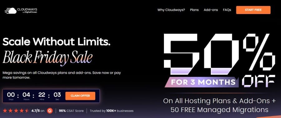 The Ultimate List of SaaS Cyber Monday/Black Friday Deals of 2025 51 Cloudways BFCM