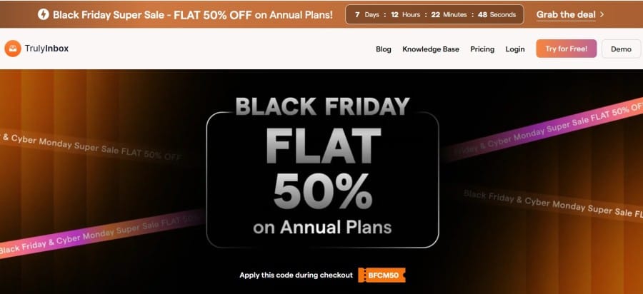 The Ultimate List of SaaS Cyber Monday/Black Friday Deals of 2025 39 BFCM - Truly inbox