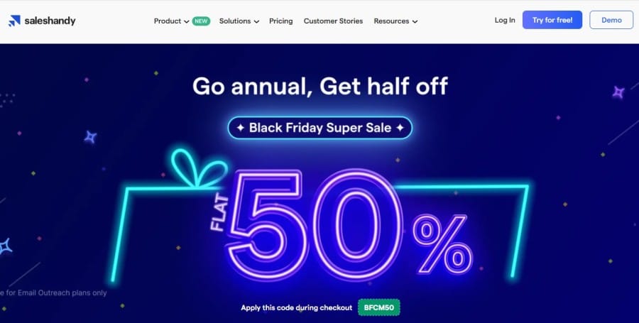 The Ultimate List of SaaS Cyber Monday/Black Friday Deals of 2025 25 BFM - Saleshandy