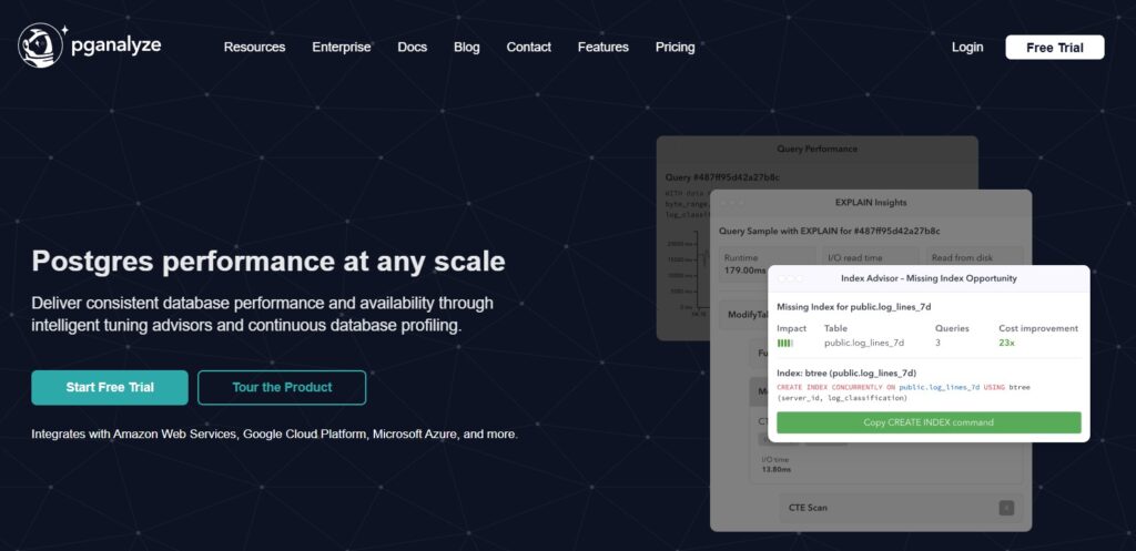 10 Best PostgreSQL Monitoring Tools in 2025 for Performance & Observability 7 PostgreSQL monitoring by pganalyze