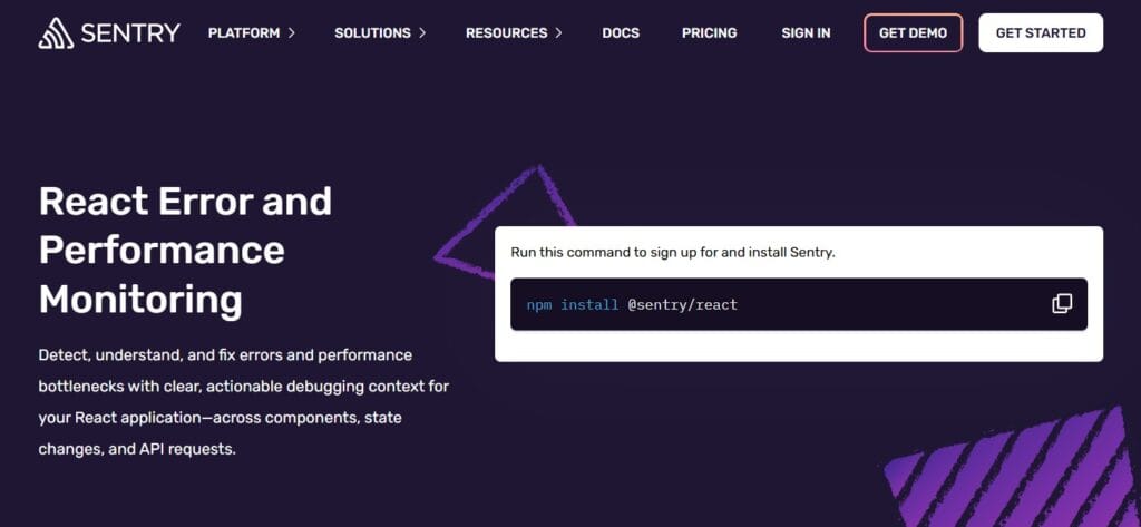 React Application Monitoring by Sentry