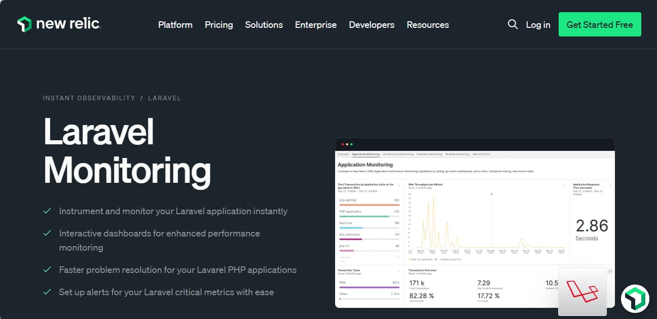 new-relic-laravel-monitoring-tool