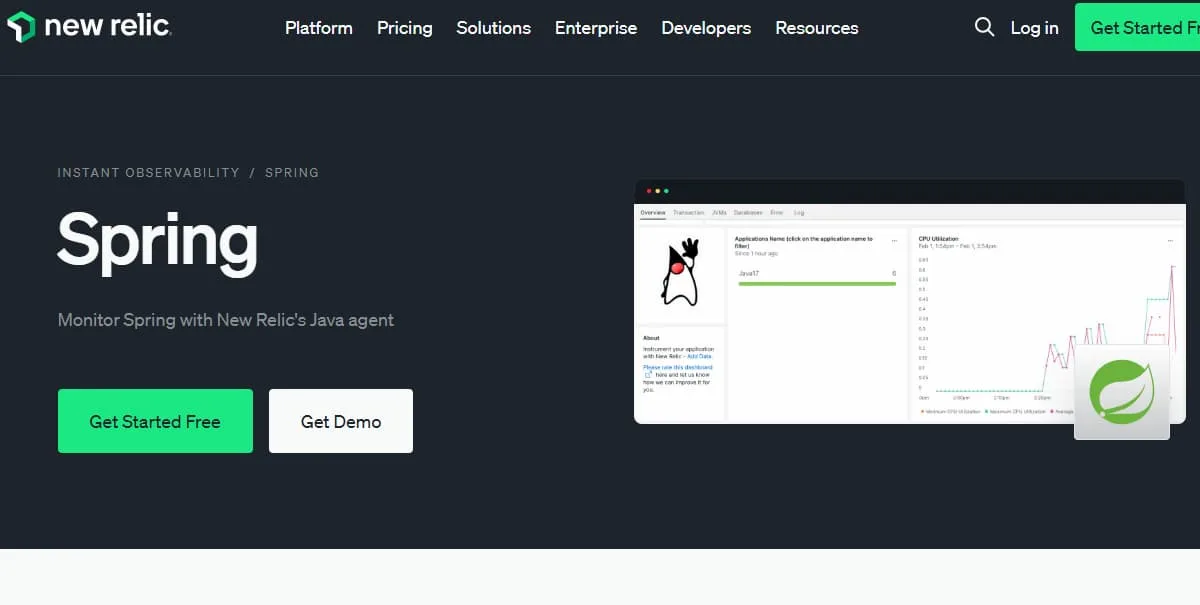 new relic as the best spring boot apm tool
