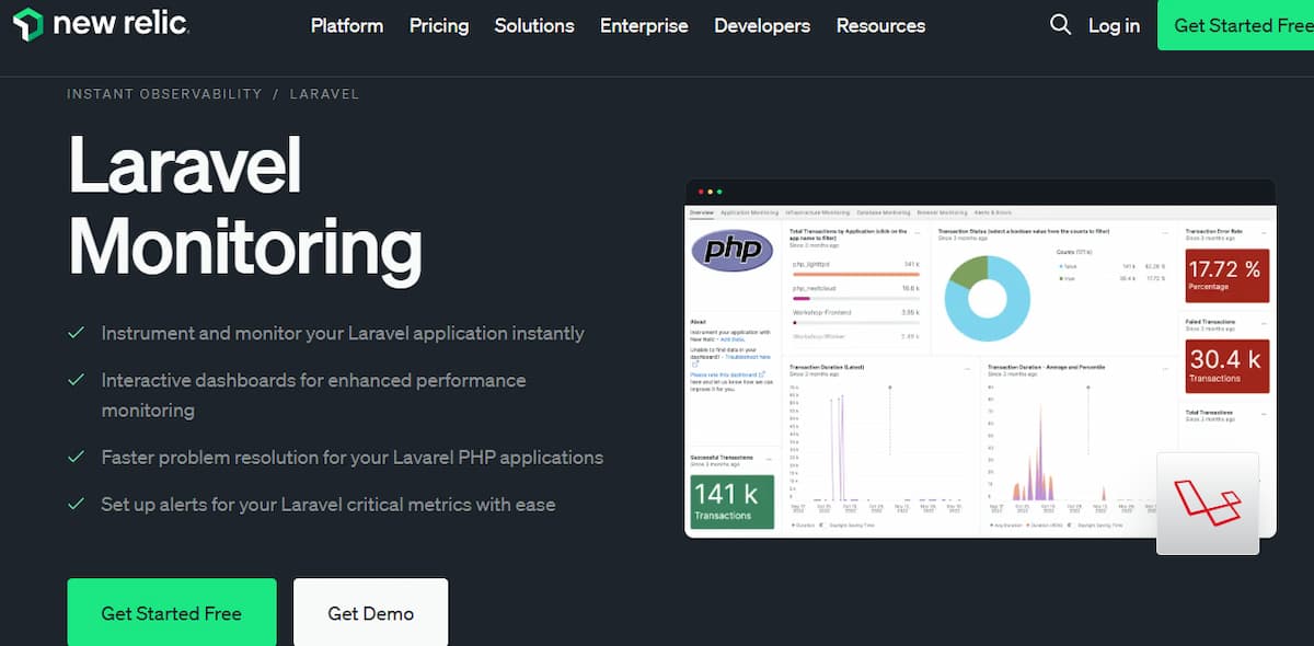 new-relic-laravel-monitoring
