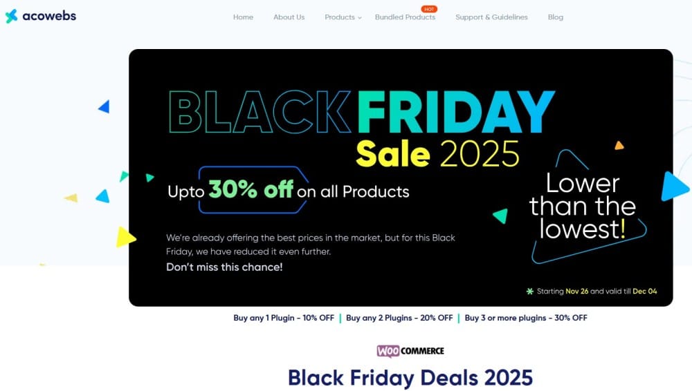 The Ultimate List of SaaS Cyber Monday/Black Friday Deals of 2025 15 Acowebs black friday deals