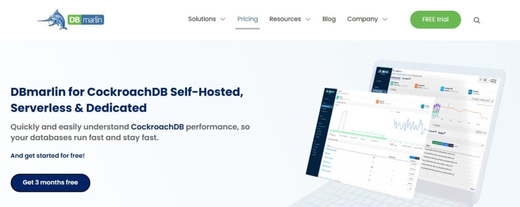 CockroachDB monitoring by DBMarlin