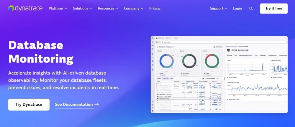 CockroachDB monitoring by Dynatrace
