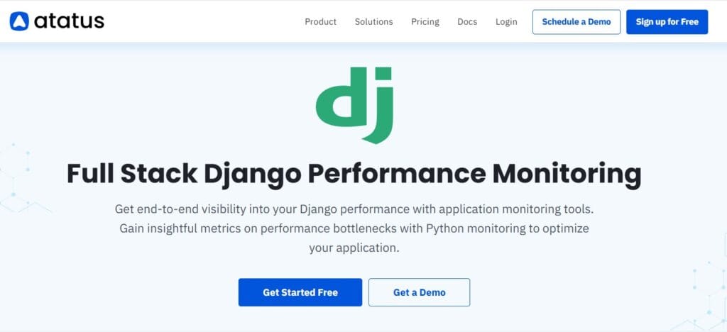 Atatus as a Django Monitoring Tool