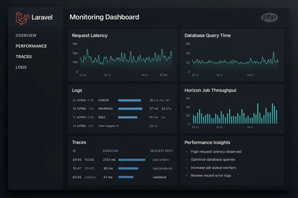 laravel monitoring tools