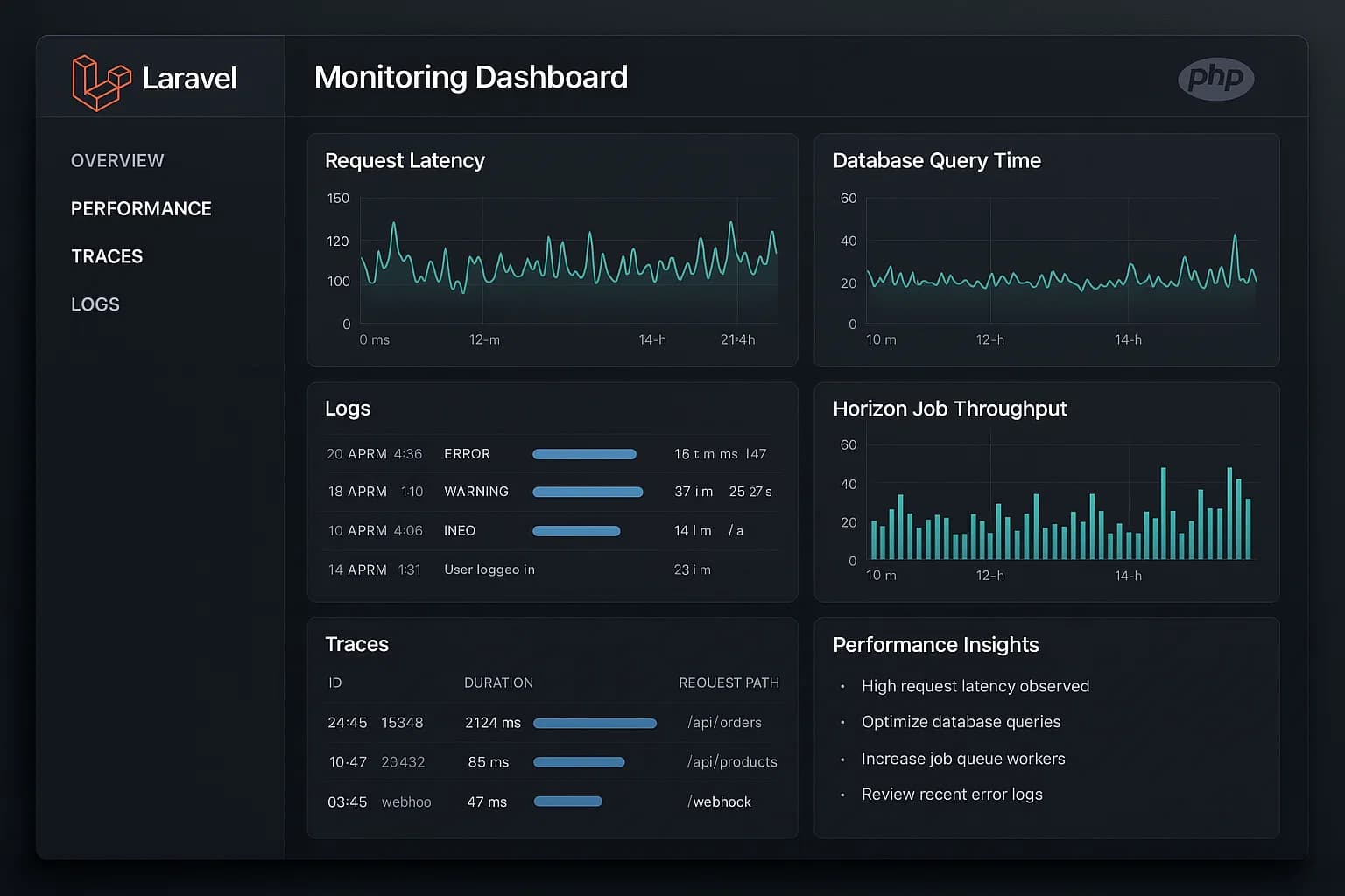laravel monitoring tools