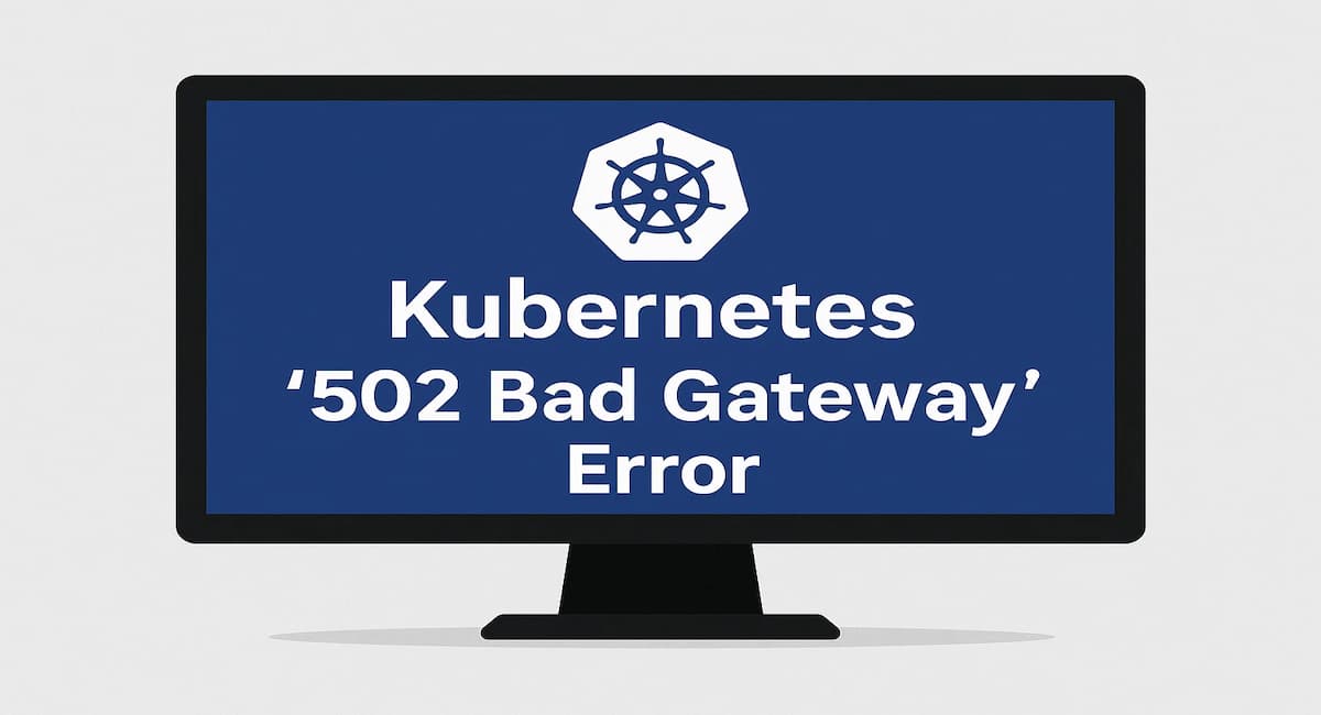 kubernetes 502 bad gateway error