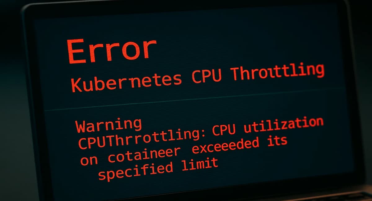 kubernetes cpu throttling error