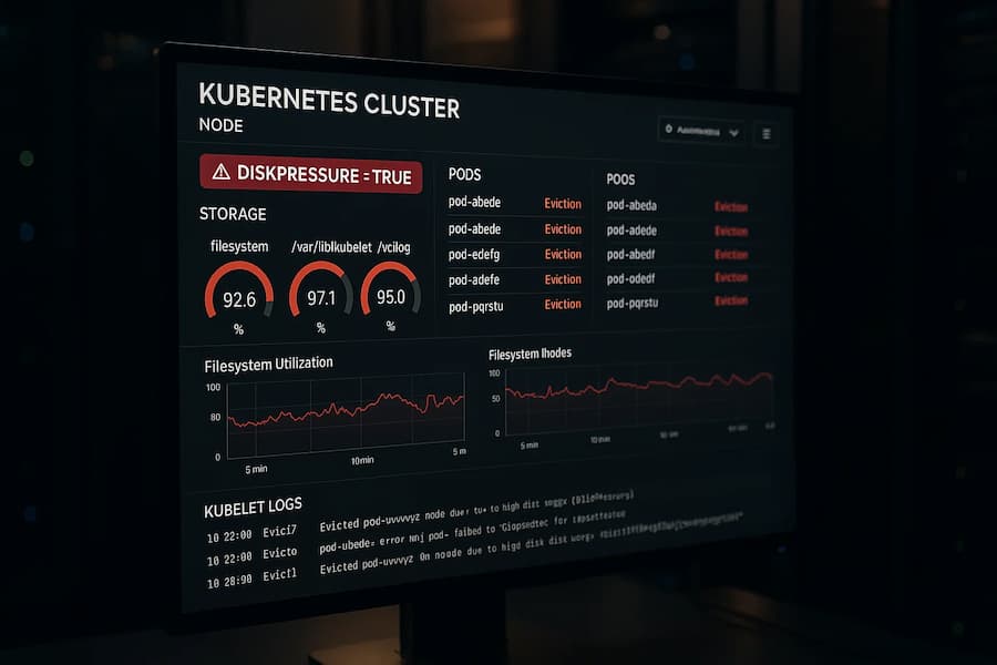 Kubernetes Disk Pressure Error