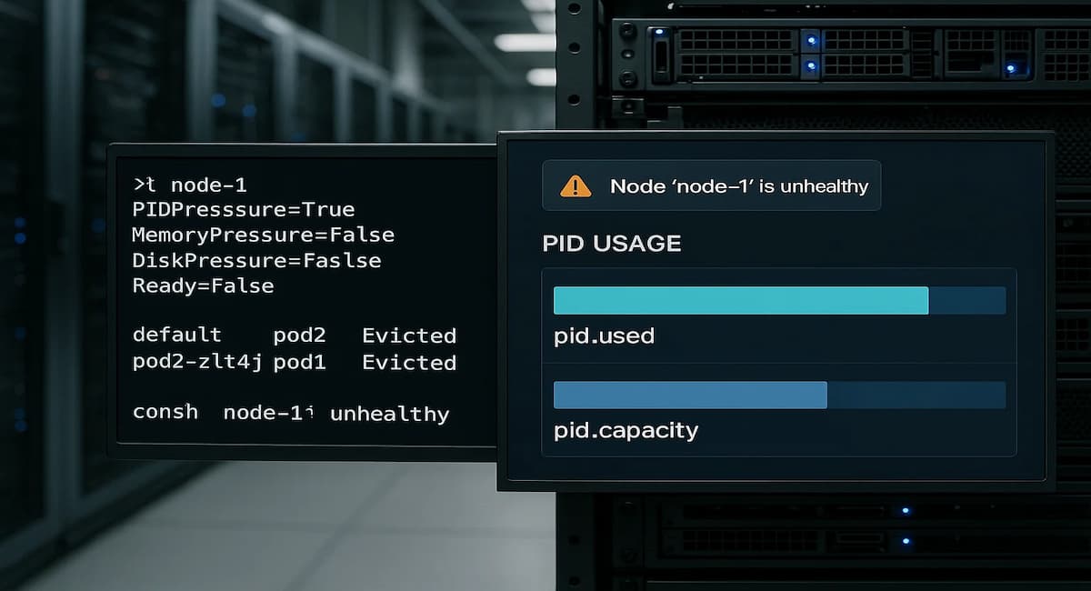 Kubernetes PID Pressure Error Explained: Node Evictions, PID Limits & Process ID Exhaustion 1 Kubernetes PID Pressure Error