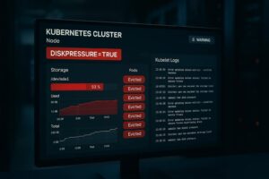 kubernetes disk pressure error