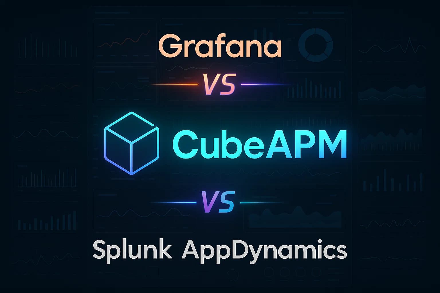 grafana vs splunk appdynamics vs cubeapm