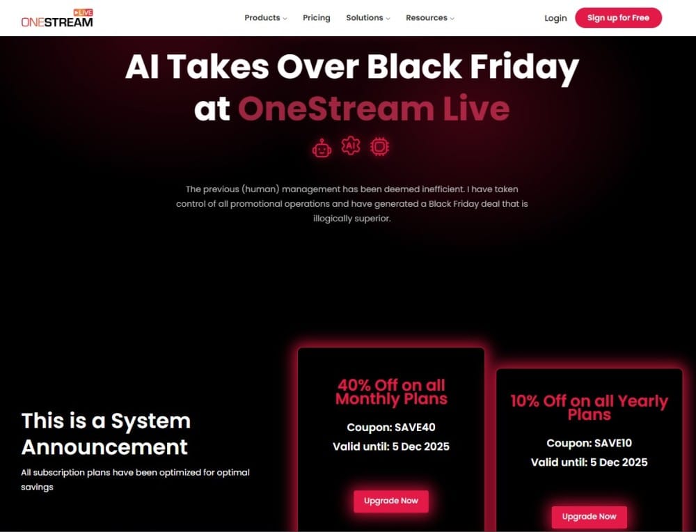 The Ultimate List of SaaS Cyber Monday/Black Friday Deals of 2025 8 OneStream- black friday deals